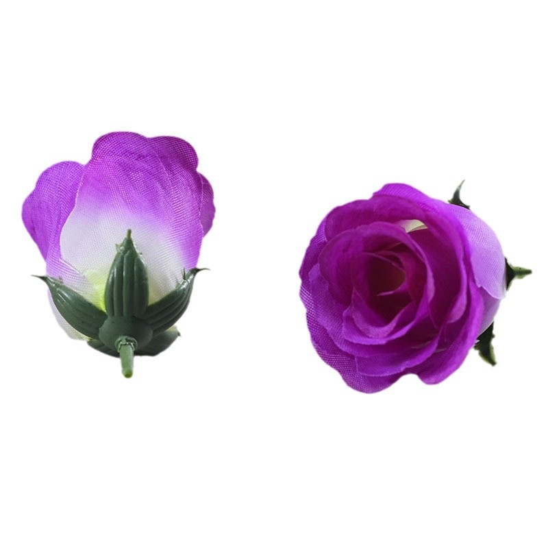 Simulación de rosas semiacabadas accesorios de proceso de arreglos de flores accesorios de arreglos de flores hechos a mano flores falsas flores de rosa de pavo