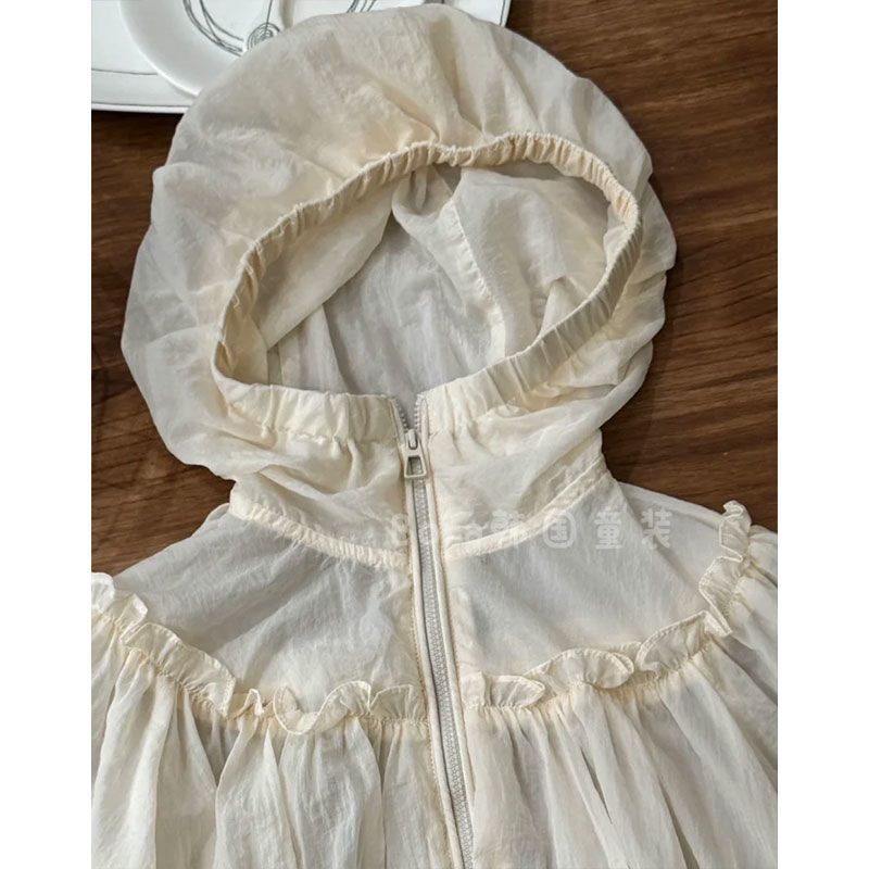 Niños protector solar chaqueta de niñas 2025 nuevo niño coreano delgado niñas anti-UV