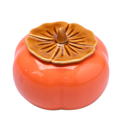 Peach Blossom Good Fortune Ceramic Sealed Tea Can, Wedding Guest Gift, Exquisite Happy Candy Can, Practical Moisture-Proof Storage Can