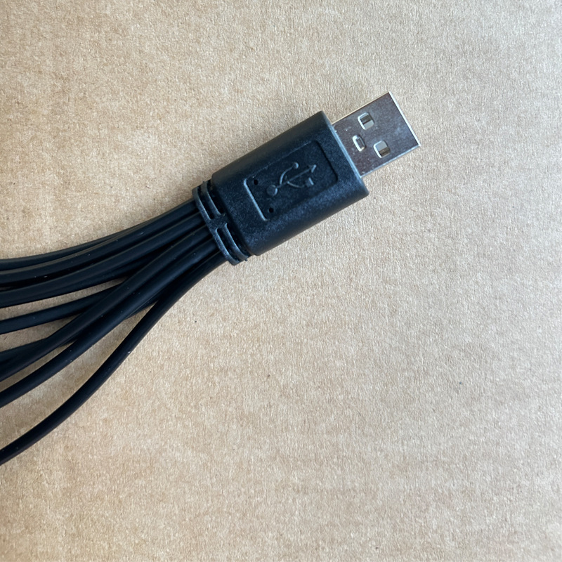 Bir ila on şarj kablosu sınır ötesi on'u bir arada veri kablosu güneş enerjili dış mekan çok fonksiyonlu acil durum X-ray evrensel USB kablosu