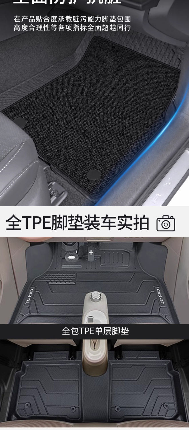 Suitable for Wuling Hongguang Mini Floor Mats Tpe Surround Mini 25 Four-Door Version 24 Third Generation Macaron Modification