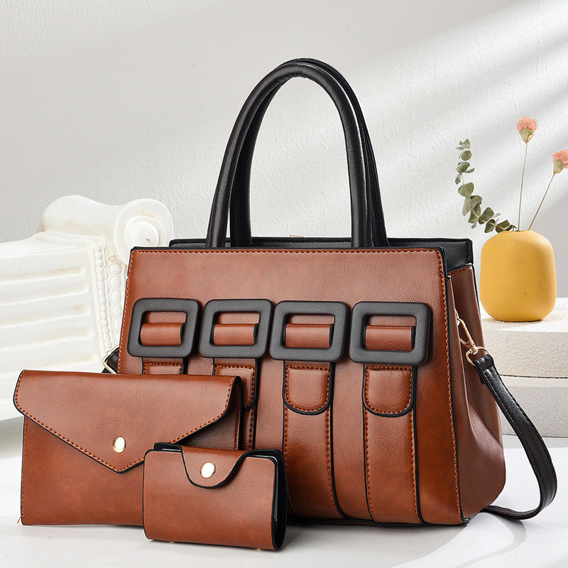 Mother-In-Law Bag New Manufacturer Women's Bag Atmospheric Handbag Mother-In-Law Bag Three-Piece Set Trendyy Atmospheric Bag Bag Mother-In-Law Bag New Manufacturer Women's Bag Atmospheric Handbag Mother-In-Law Bag Three-Piece Set Trendyy Atmospheric Bag Bag