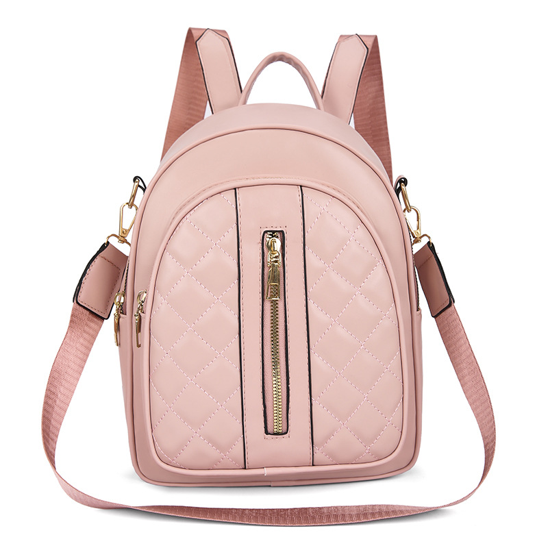 Bolsos para mujer 2023 nueva mochila de cuero suave casual para mujer, mochila pequeña multifuncional de viaje simple y ligera de moda