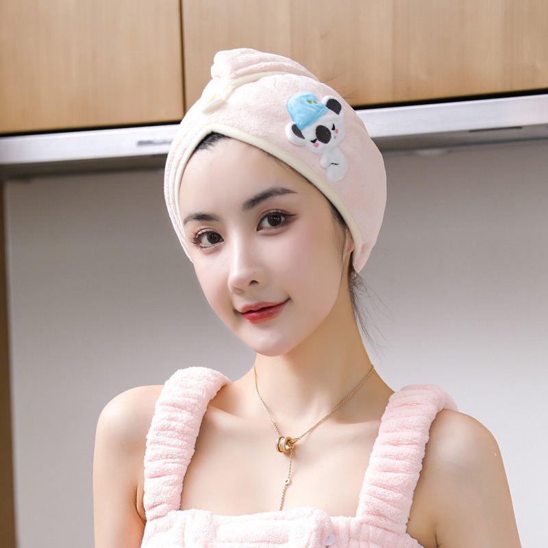 Dry Cap Women, Super Absorbent Quick-Dry Drying Towel, Shower Cap, 2022 New Style, Thickened Wrap For Washing Hair_voghion.com