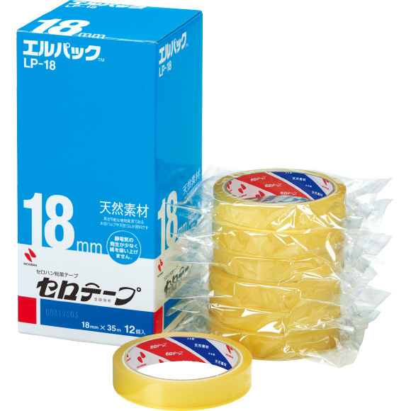 日本ニチバンLP-18 NICHIBAN 米其邦胶带 天然素材 植物系透明胶