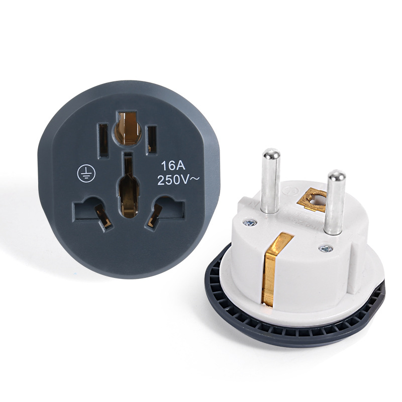 Adaptador de Enchufe Estándar Europeo para Suministro Transfronterizo, Convertidor de Enchufe Estándar Europeo, Enchufe Estándar para Francia, Corea y Rusia