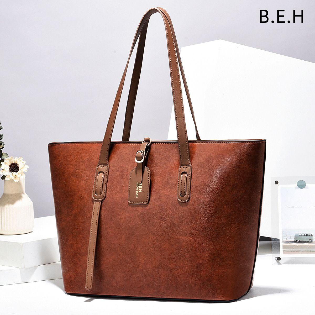 Bolso tote con estampado de piel de vaca, bolso de mujer Taizhou, bolso de hombro, bolso cruzado, bolso texturizado, BEHtotebags image 7