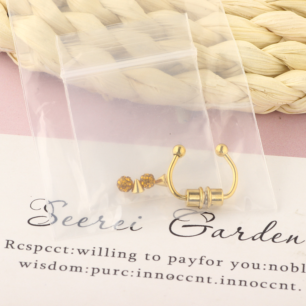 Simple Style Geometric Stainless Steel Nose studs 1 Set