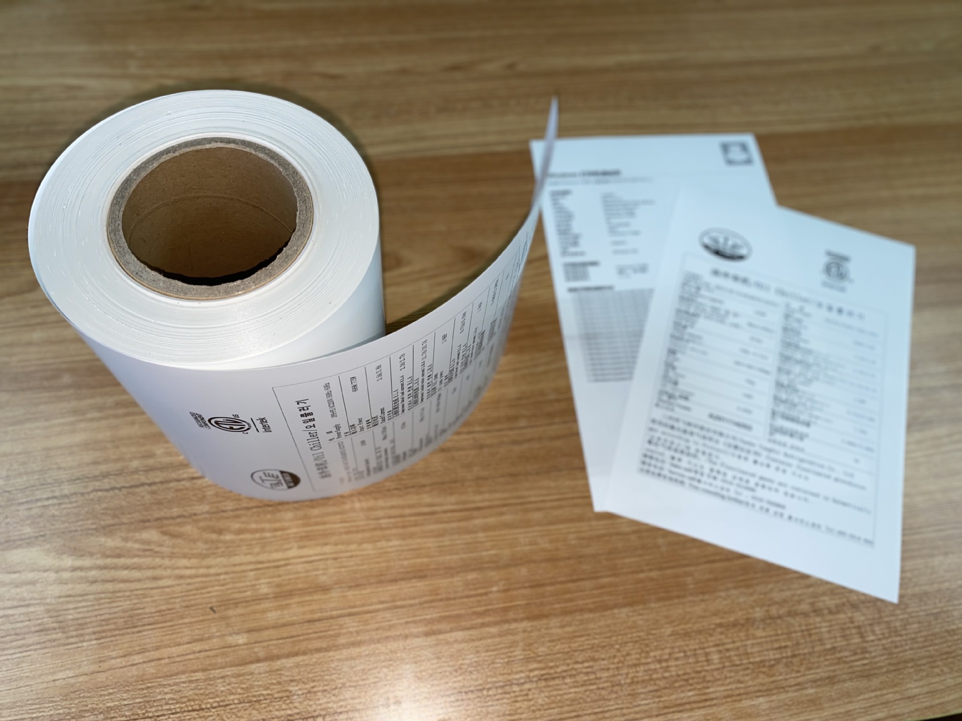 永宁县标贴受托打印FASSON-mz0330斜纹胶聚酯不干胶pet标签普通热