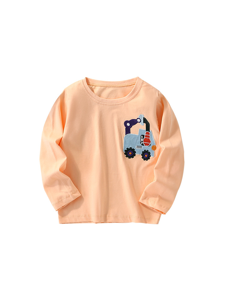 En stock malwee ropa de los muchachos otoño nuevo cuello redondo europeo y americano de los niños ocasionales camiseta casual top