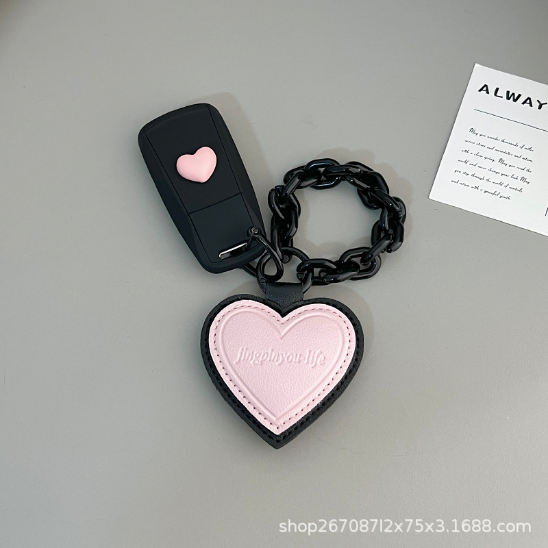 Suitable for Audi A4L Key Cover, A6L Car Key Case, Q5L Shell, A3L Holder, A5 Case, Q3 for Men, 2023 New Model, Q4 E-Tron Simple Design