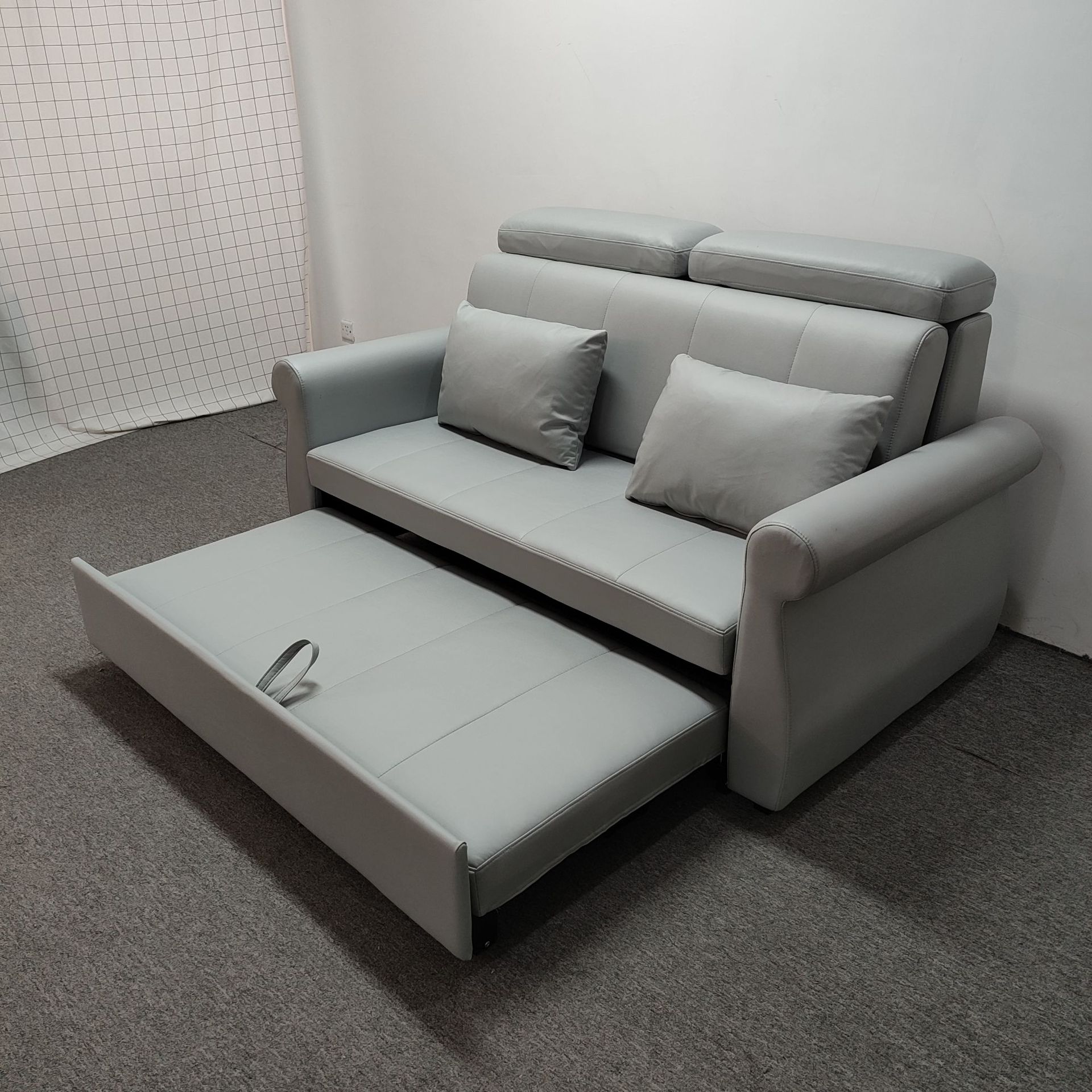Sofá cama plegable 1.5m1.. 8 metros de casa pequeña cama plegable de látex para una sola persona tecnología de doble uso sofá cama