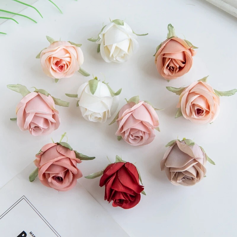 5cm artificial flower silk cloth rose flower silk flower diy handmade corsage accessories straw hat with material manufacturers wholesale