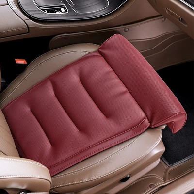 New Car Leg Rest Cushion, Universal Seat cushion, seat cover - volcano-redseat-extended-leg-rest-cushion-1-pack