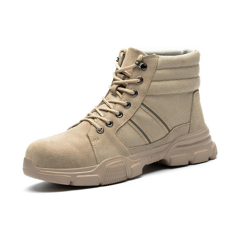 Zapatos de seguro laboral de alta calidad para hombre, punta de acero anti-rotura y anti-perforación, zapatos de aislamiento de seguridad para soldadores ligeros y transpirables