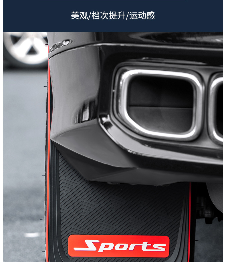 Applicable to Tesla model car wheel fender foreign trade cross-border car modification accessories PVC Fender