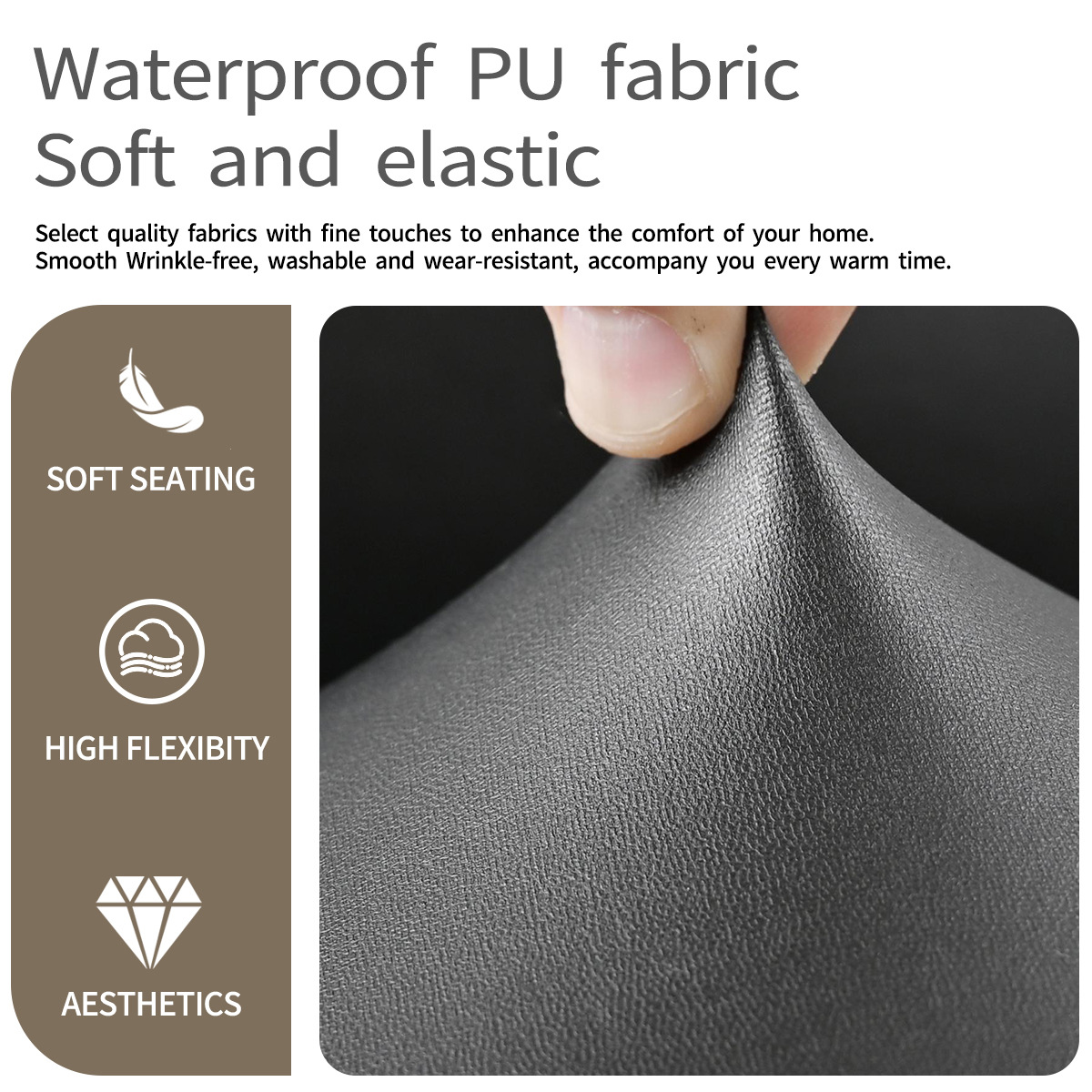 Funda de cojín de sofá impermeable de PU de cuero elástico transfronterizo de Amazon Funda de sofá universal con todo incluido Funda de sofá en stock