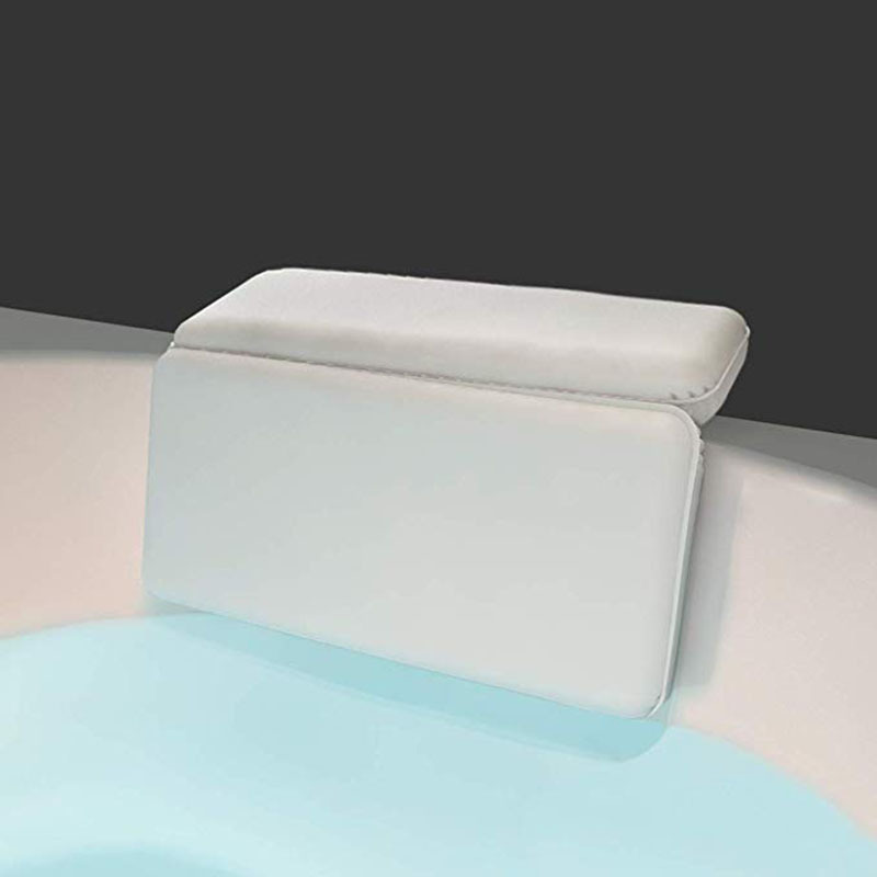 浴缸枕头浴枕 跨境热销SPA浴枕泡浴枕头 浴缸靠枕带吸盘 PU防水枕