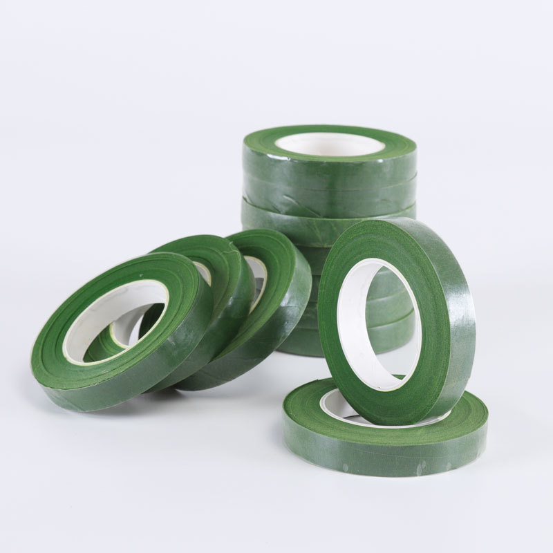 Floral Tape, Fresh Flower Packaging Material, Green Tape for Bouquets, DIY Wrapping Supplies, Wholesale Flower Shop Materials