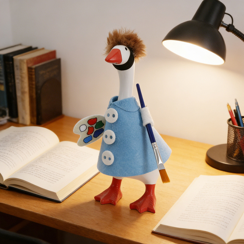 Amazon's New Mini Goose Clothing Decorations, Felt Petals, Artistic Style, 7-Inch Goose Ornaments and Accessories in Stock