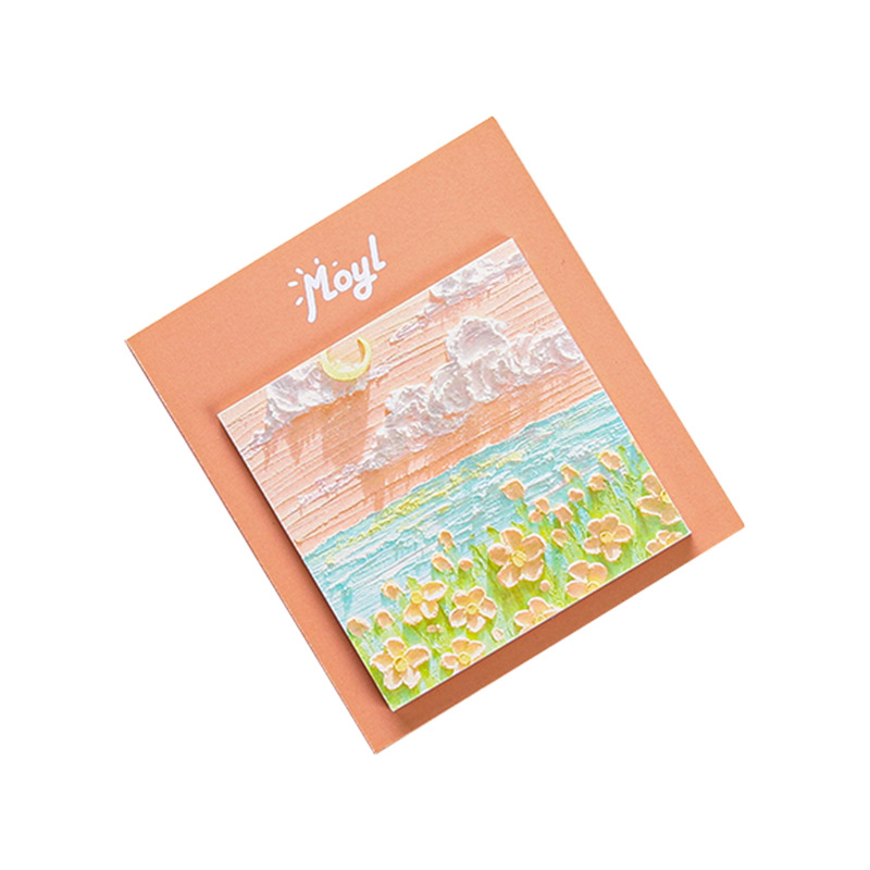 Paisaje pintado a mano pintura al óleo pasteles