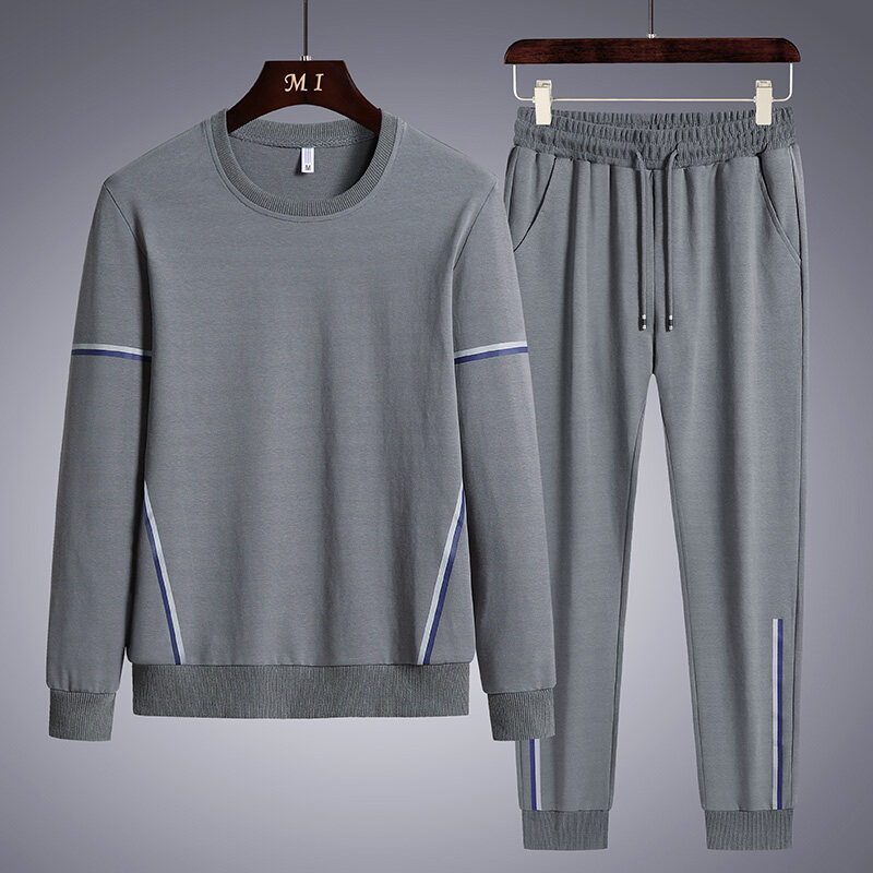 M - 8XL hombre gordo grande juego casual suelto deportivo delgado hombre primavera y otoño