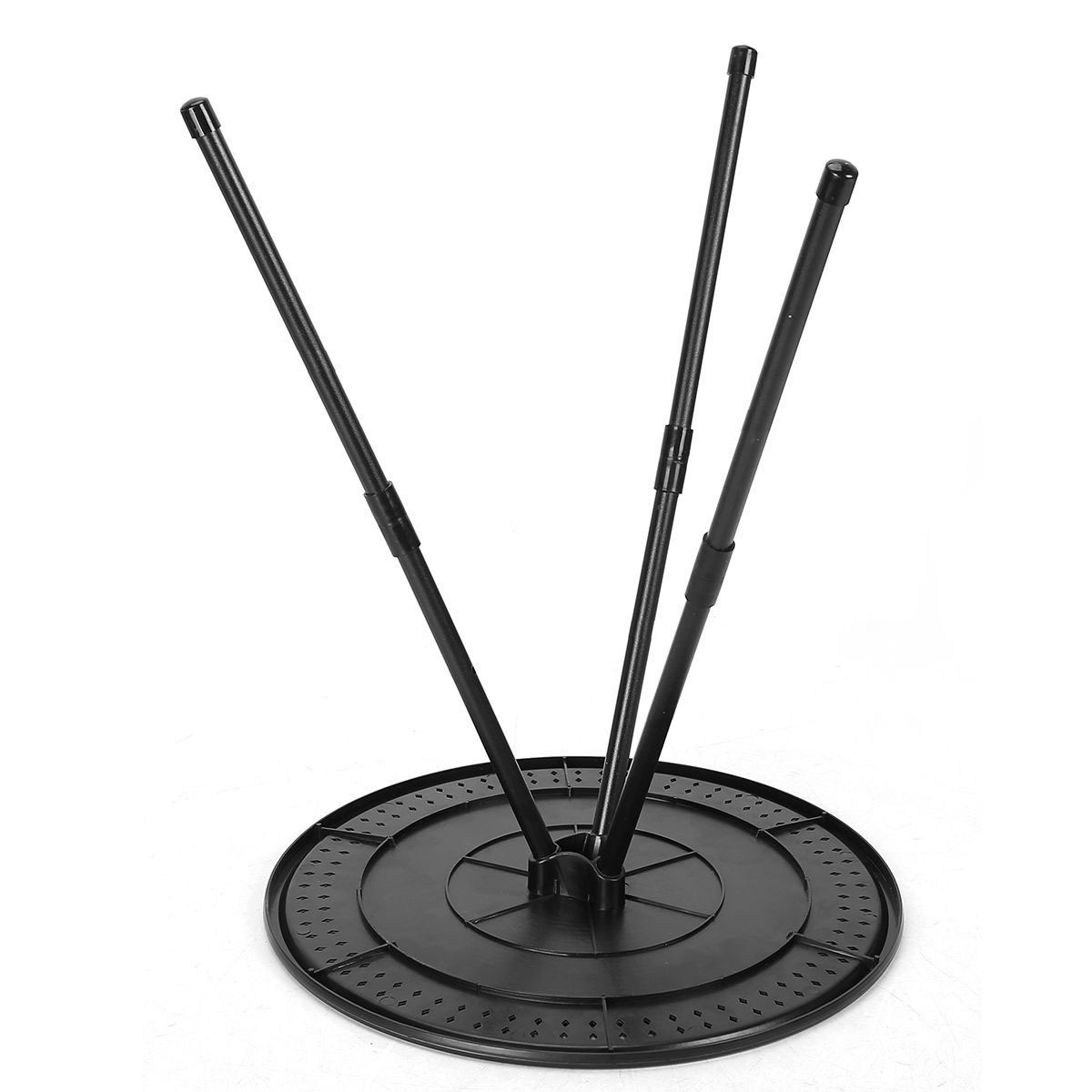 Ulkokäyttöön tarkoitettu pieni pyöreä pöytä, kokoontaitettava, kannettava ja säädettävä, kevyt kalastuspöytä, retkeilyvarusteet_voghion.com