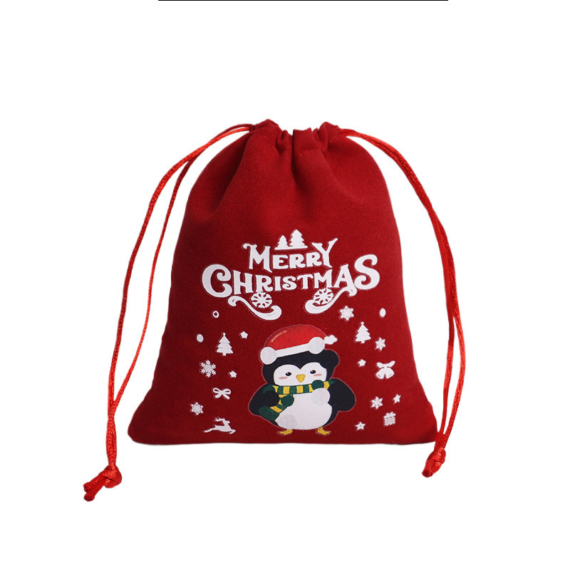 ジュエリーバッグクリスマスベルベット巾着バッグカスタムクリスマスベルベットバッグ小さなマイクロファイバーウェンタン巾着ベルベットバッグ|undefined
