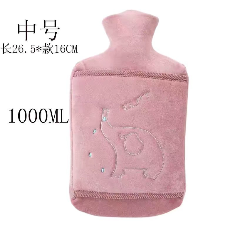 Plush keep warm water container, capacious hand warmer PVC