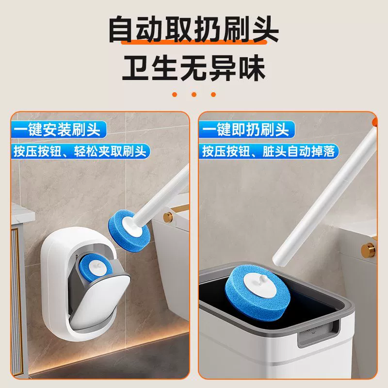 Disposable toilet, brush, storage system