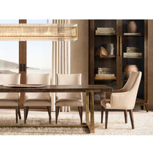 RH实木复古锻打长方形餐桌椅组合家用餐厅家具酒店亚马逊出口工厂