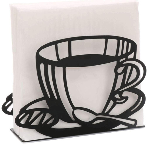 Coffee Cup European Style Wet Wipe Paper Holder Paper Stand Restaurant Creative Home Decor Ornament Practical Design Stainless Steel