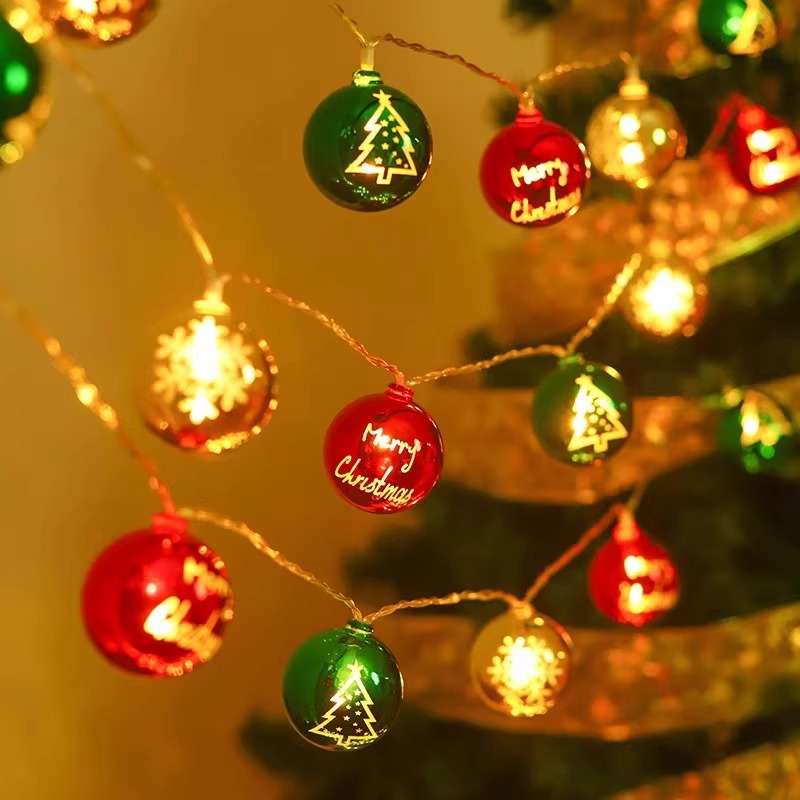Lámparas transfronterizas Decoración navideña Lámparas de cadena Iluminación de árboles de Navidad Lámparas de atmósfera led con colgantes colgantes