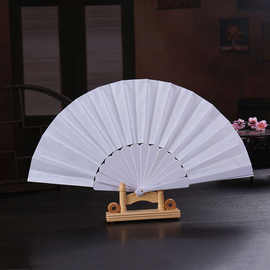 素面空白扇子中国风舞蹈扇功夫扇道具扇绘画扇布扇塑料扇厂家包邮