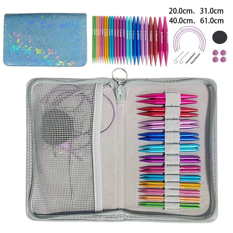 Свитер ручной работы с шерстяным кольцом игла для вязания крючком U-образная игла сменная веревка Съемная игла для шарфа шерстяная петля