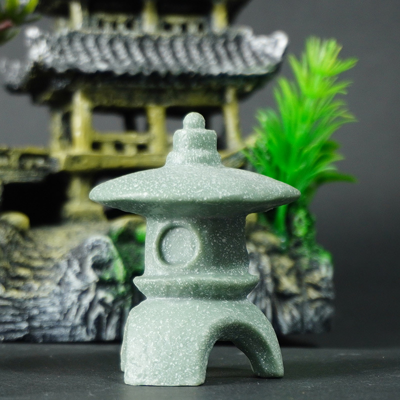 Jardinería china paisaje retro imitación arenisca faro acuario acuario paisajismo nuevas decoraciones decoraciones calor sumergido