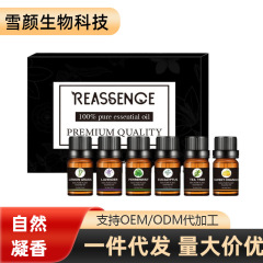 新款设计跨境专供多种香味香薰精油6瓶10ML套盒装植物香薰精油