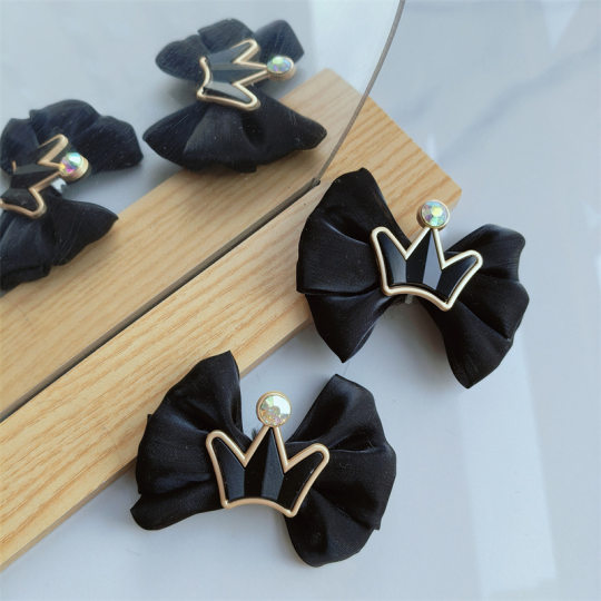 Crown Shoes Decorative Bow Children's Cute Shoes Flower Decorative Accessories Shoe Buckle Girls Princess Shoes Jewelry