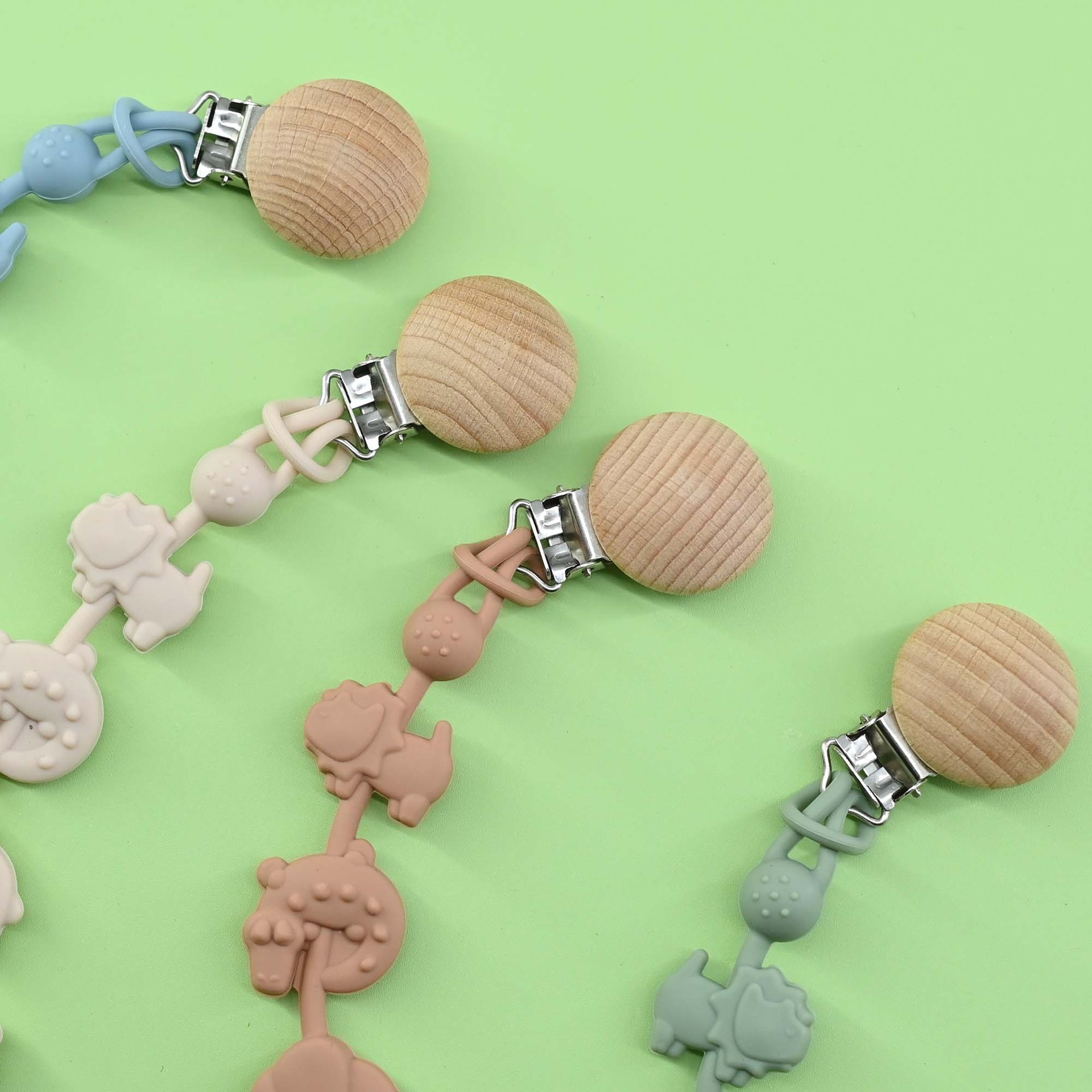 Cadena anti-caída de silicona, cadena de mordedor para bebés, barra molar para bebés, juguete, cuerda anti-pérdida, morder, chupete para bebés, cadena