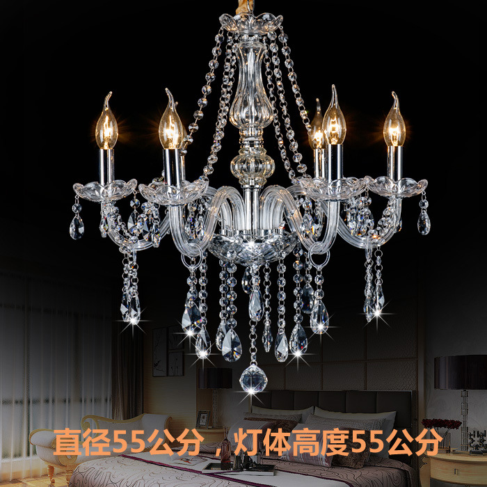 Los fabricantes promueven 5 cabezas, 6 cabezas, 8 cabezas, 10 cabezas, candelabros de cristal europeos, que se pueden suministrar a tiendas físicas de varias plataformas en el país y en el extranjero