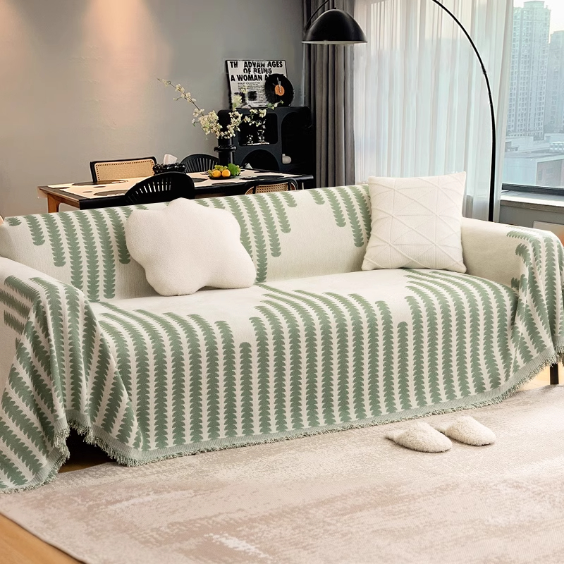 Luz de lujo cuatro estaciones toalla de sofá general nueva cubierta gruesa sofá antideslizante cojín de manta invierno 2025 nuevo