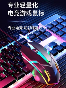 Маньчжурский подходит для Dell механических проводных игр мыши настольный компьютер интернет-кафе портативный офис универсальный