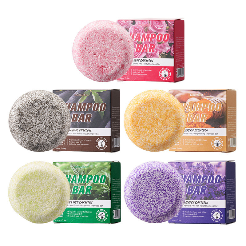 KORMESIC鲜花植物清爽控油洗发皂shampoo soap跨境外贸厂家批发|undefined