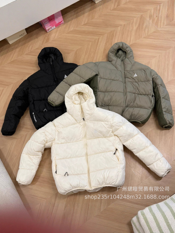 跨境外贸秋冬爆款ACG机能棉服户外男女款棉衣拼色连帽面包服外套|undefined