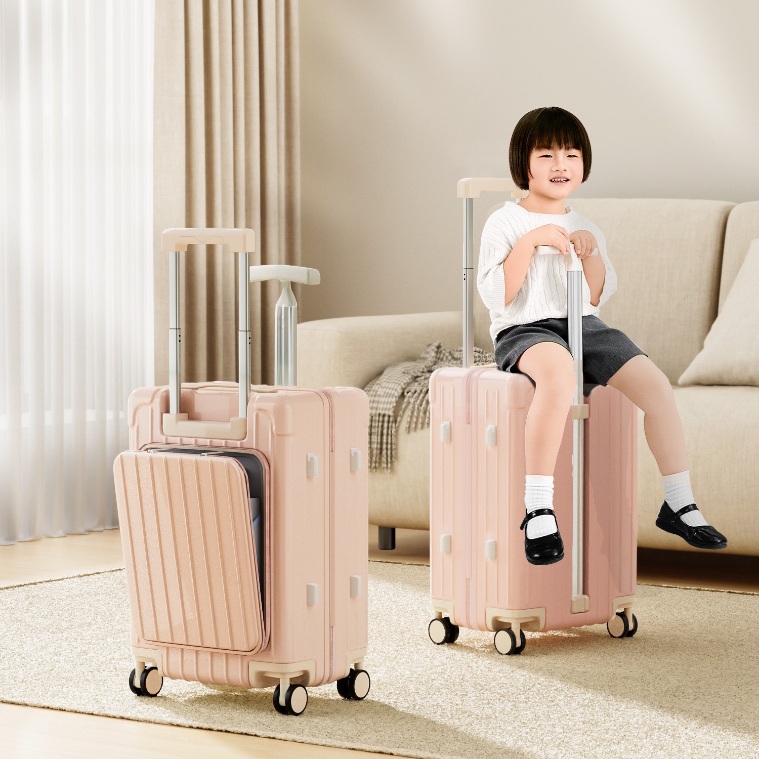 프린세스 핑크 [내하중 75kg / 후면 개구부 / 더블 타이로드]