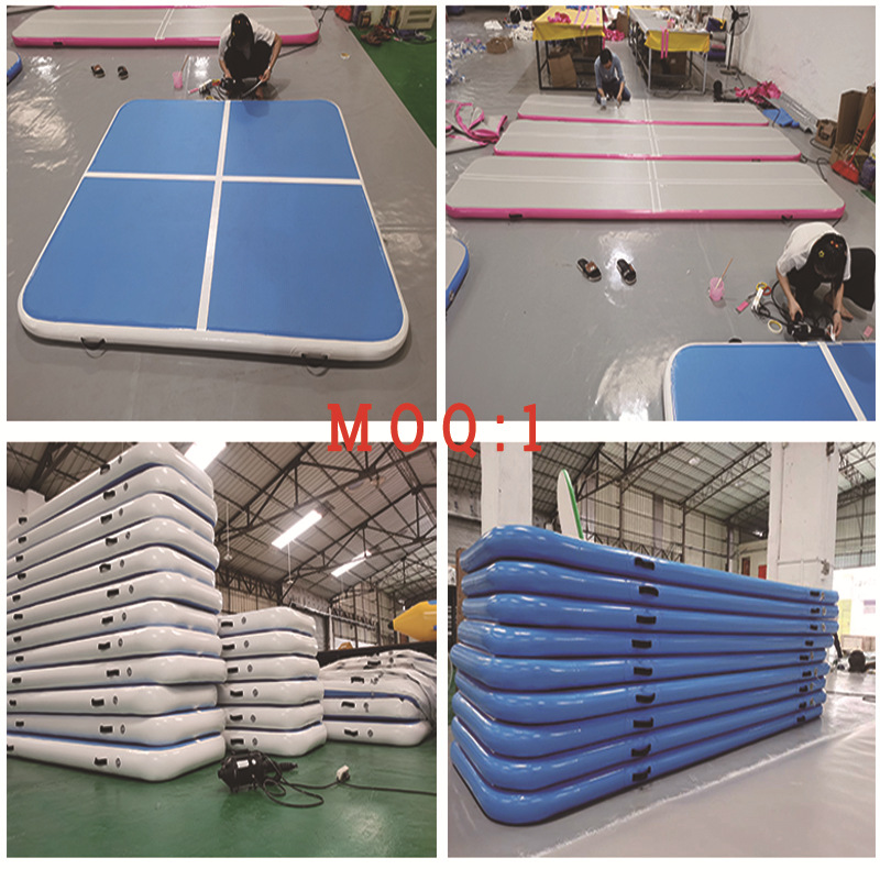 Colchoneta inflable para gimnasia acrobacias Air Track redonda protección para suelo