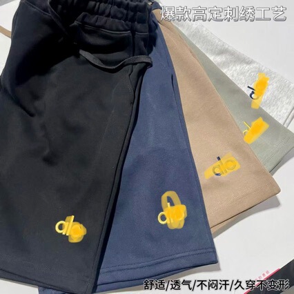 2026 Summer New Style Alo Embroidered Men's Casual Shorts, Loose, Breathable, Quick-Drying, Trendy and Versatile 2026 Summer New Style Alo Embroidered Men's Casual Shorts, Loose, Breathable, Quick-Drying, Trendy and Versatile