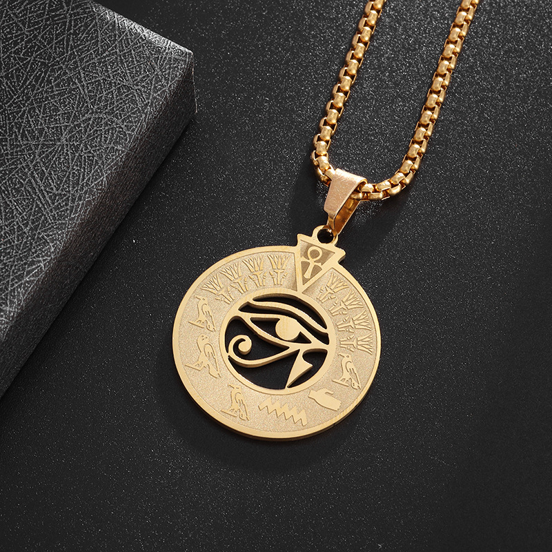 Wholesale Jewelry Hip-Hop Retro Solid Color 304 Stainless Steel Plating Pendant Necklace display picture 3