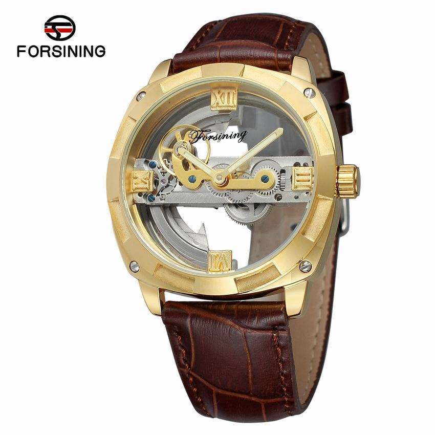 New forsining business casual fashion men's watch waterproof tourbillon automatic machinery