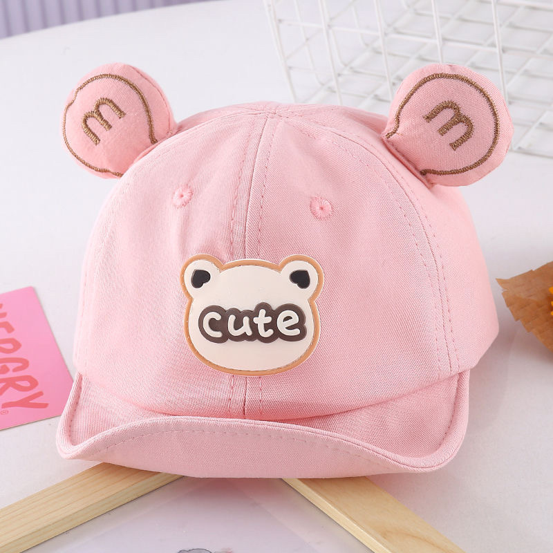 Sombreros para bebés primavera y otoño lindo sombrero para bebés gorra de pato para niñas gorra de béisbol delgada para niños bordes suaves